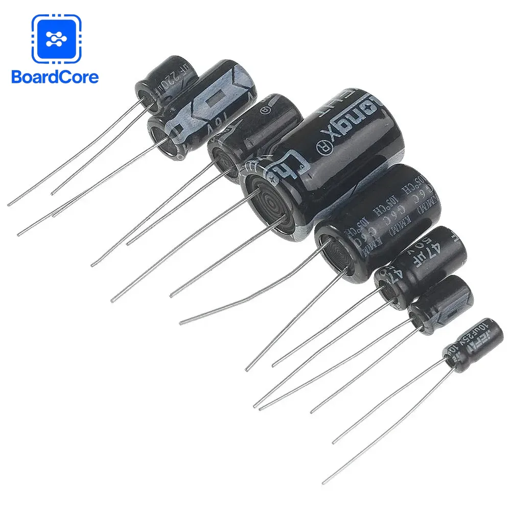 Electronics Repair Hobby - Kit di Condensatori Elettrolitici 25 Valori